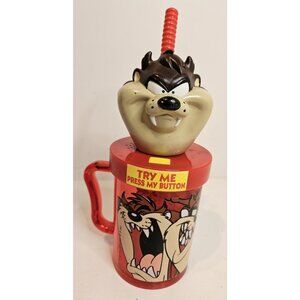 Taz Mania Devil Plastic Cup With Sound Effects Tested & Working 1997